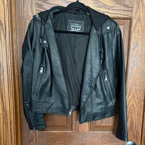 Levi's Black Faux Leather Jacket